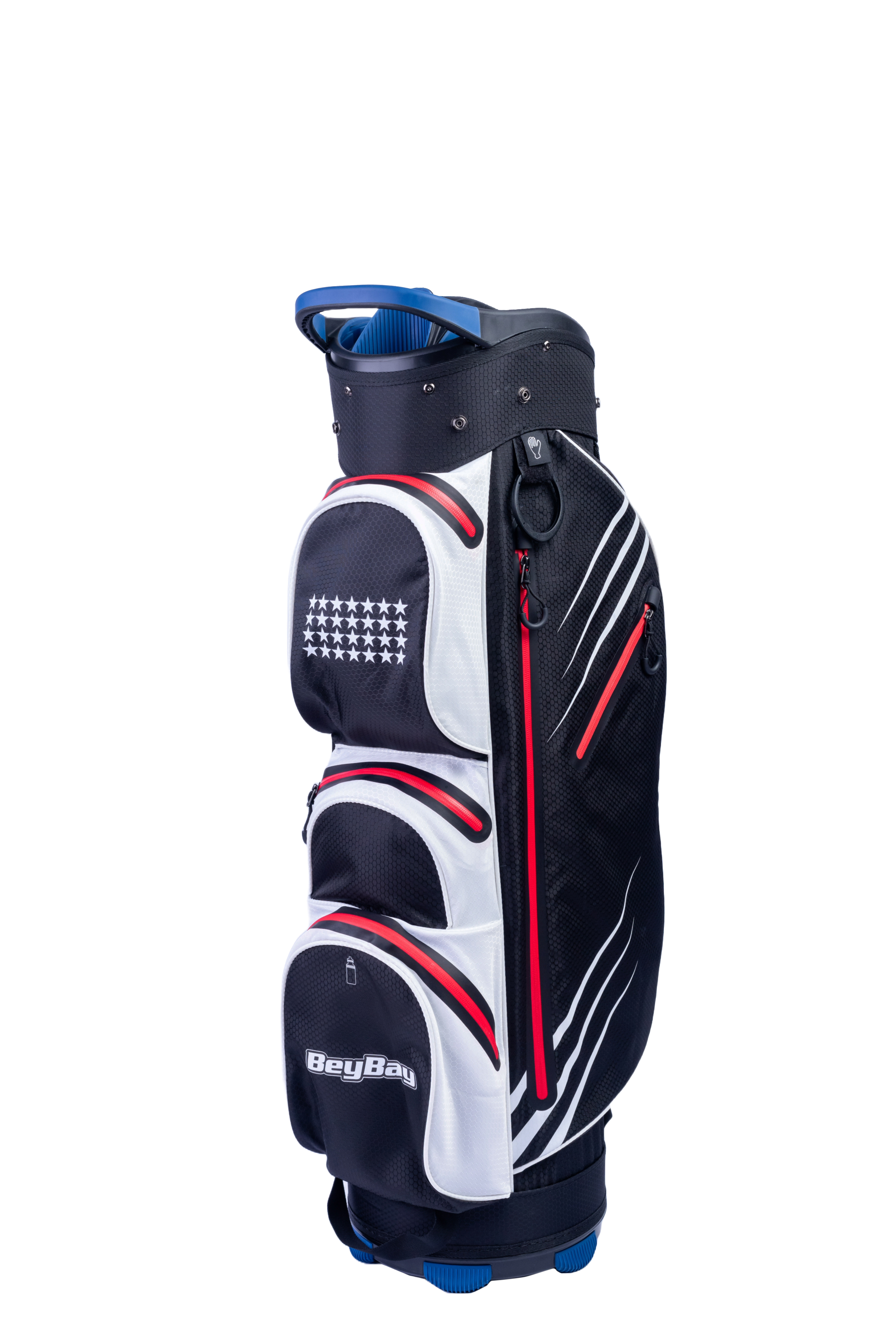 ARA Golf Commander BeyBay Edition Cart Bag | Patriot Onyx & Cobalt